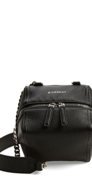 givenchy mini pandora crossbody bag embossed strap|givenchy mini pandora leather crossbody.